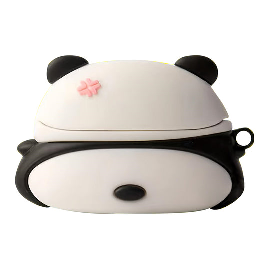 No.2 For Huawei FreeBuds Clip Cute Cartoon Shape Soft Silicone Sleeve Earphone Cover - Panda Back