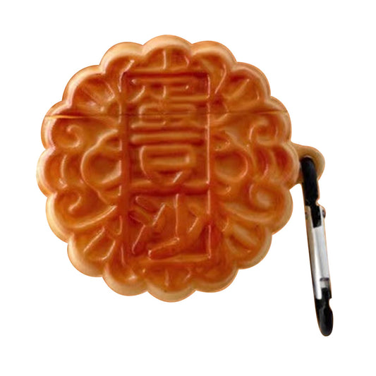 No.4 Earphone Cover for Huawei FreeBuds 4i Cute Cartoon Shape Anti-scratch Silicone Sleeve - Mooncake