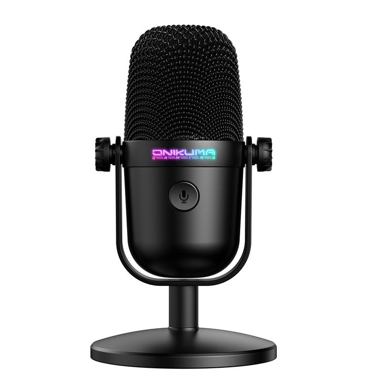 ONIKUMA M830 RGB Light Wired Condenser Microphone Noise Reduction Recording Gaming Desktop Mic