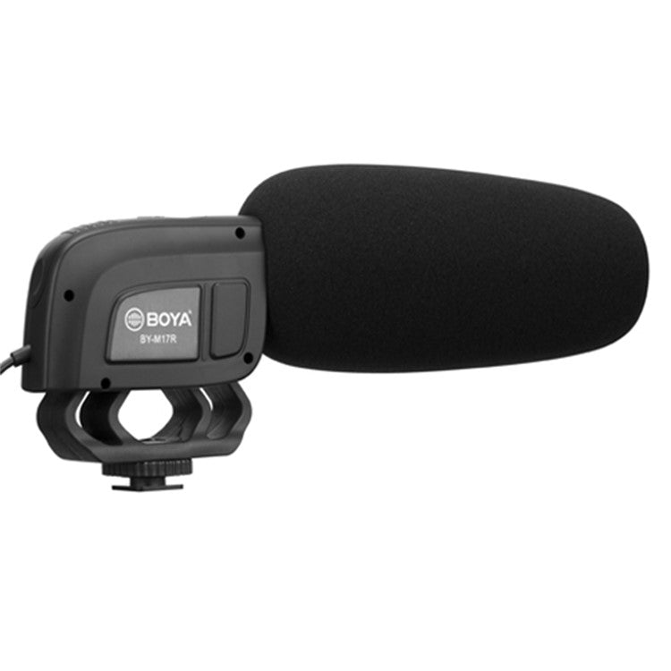 BOYA BY-M17R Condenser Microphone for DSLR Camera Vlog Video Recording Mic with 1 / 4" Adapter