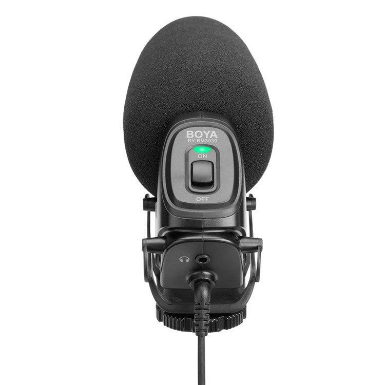 BOYA BY-BM3030 Supercardioid Condenser Mic for DSLR Camera Video Recording Microphone with 3.5mm Input