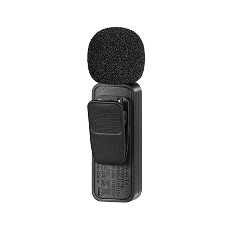 BOYA BY-V1 Wireless Lavalier Microphone Omnidirectional External Mini Condenser Mic with 1 Transmitter + 1 Receiver for Interview Video