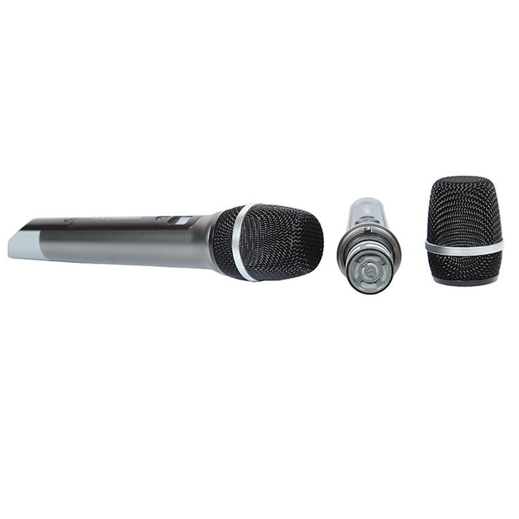 W-17 Dynamic Wireless Microphone 1 to 2 All-Metal UHF FM Handheld Microphone for Conference, Stage
