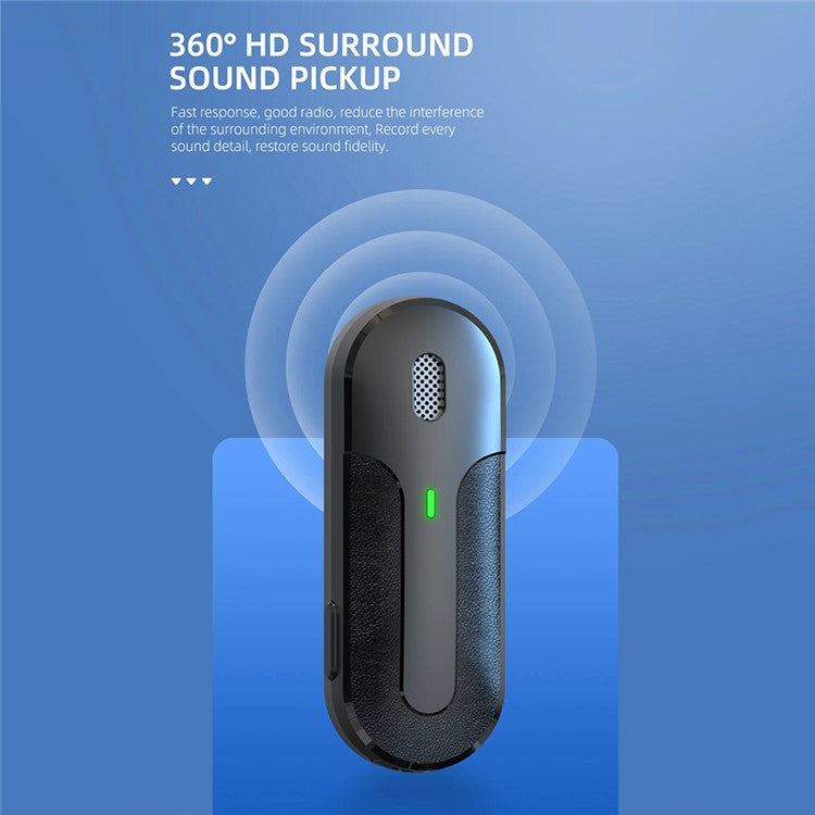 M8 2 Type-C Microphones Wireless Noise Canceling Lavalier Mic with 1 Receiver