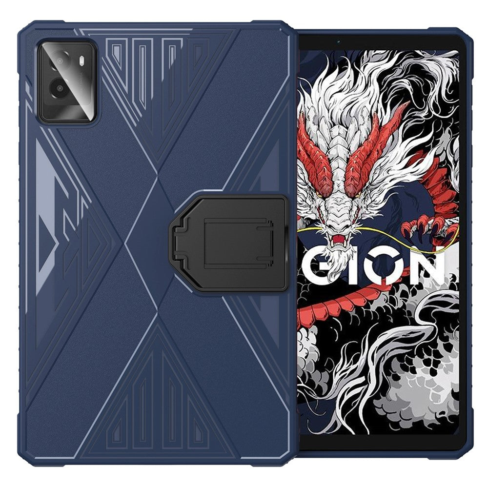 For Lenovo Legion Y700 (2024) TPU Case Kickstand Tablet Protective Cover - Blue