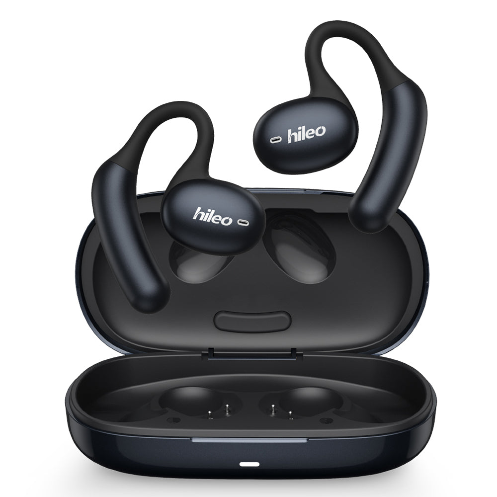 HILEO hi96 ENC Noise Reduction Wireless Earbuds Open Ear Air Conduction Bluetooth Earphones - Black