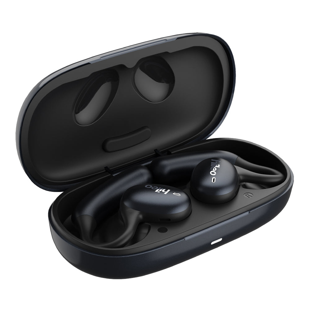HILEO hi96 ENC Noise Reduction Wireless Earbuds Open Ear Air Conduction Bluetooth Earphones - Black