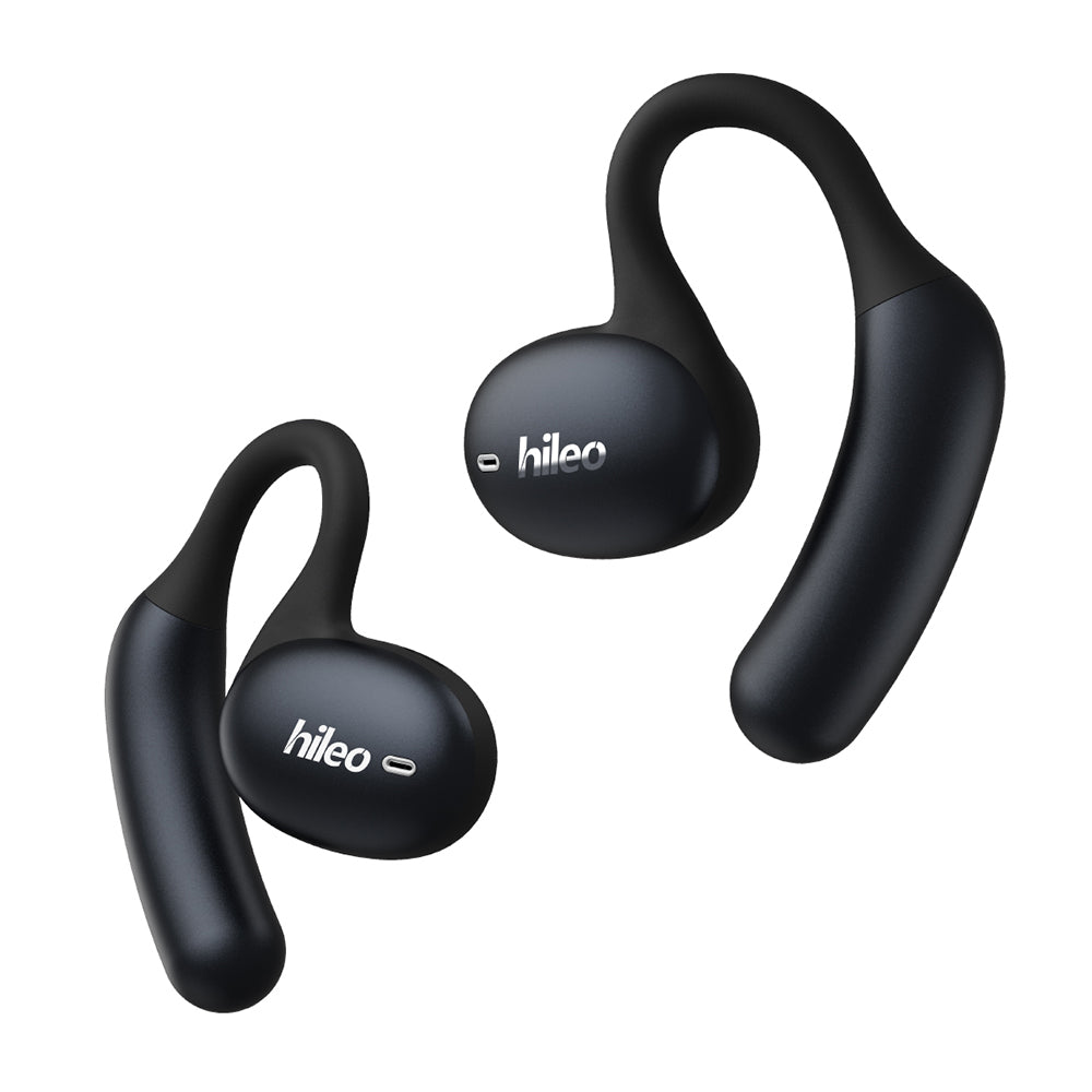 HILEO hi96 ENC Noise Reduction Wireless Earbuds Open Ear Air Conduction Bluetooth Earphones - Black