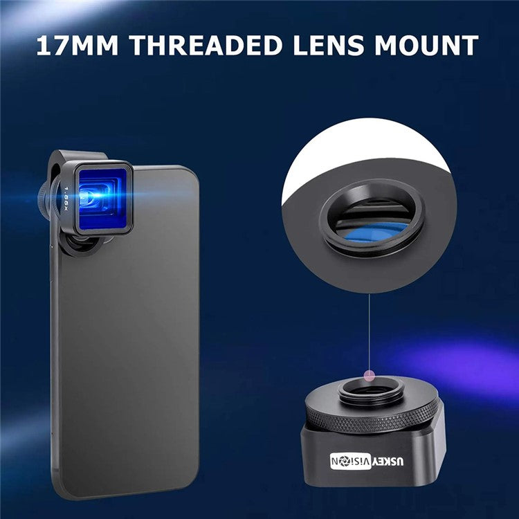 Cell Phone Camera Lens Portable Mini 1.55X Anamorphic Lens for Short Video Making Film Shot Phone Lens