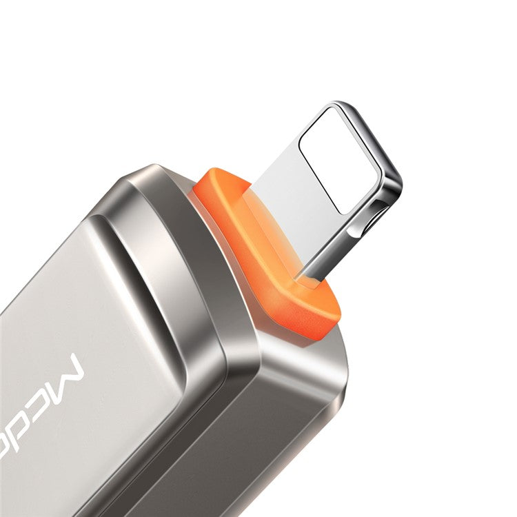 MCDODO OT-8600 USB-A 3.0 to Lightning Mini OTG Adapter - Gun Color