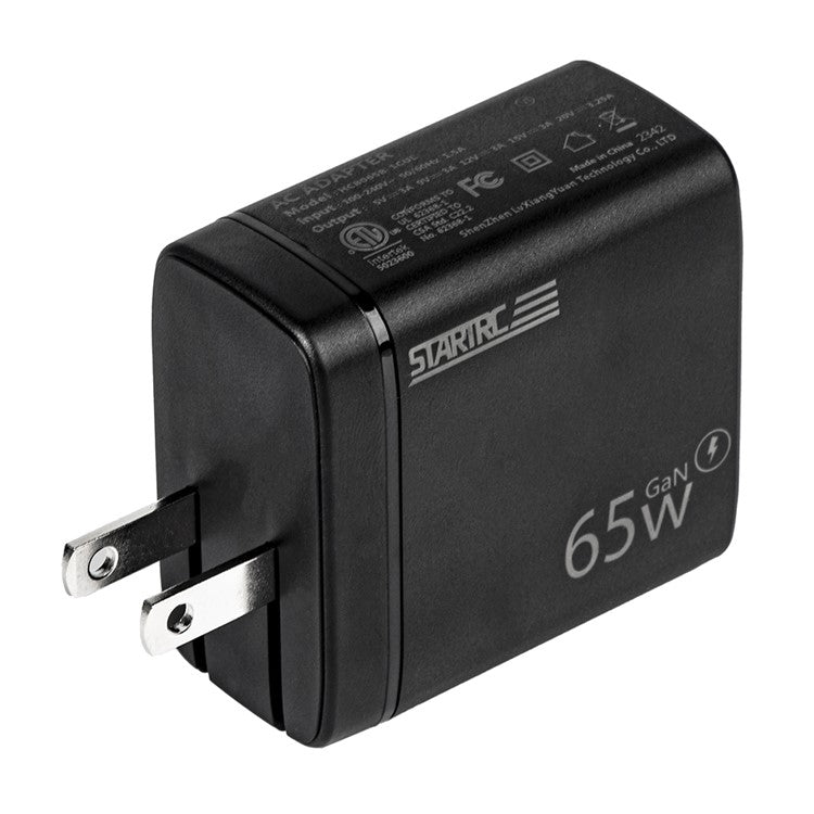 STARTRC 1129939 65W PD Fast Charger Adapter Portable Mini GaN III Wall Charge with Type-C Port, US Plug