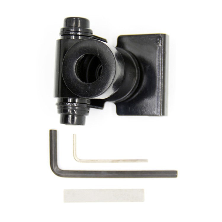 K3-66 Stainless Steel Car Radio Antenna Bracket Trunk Lid Hatchback Mount Bracket - Black