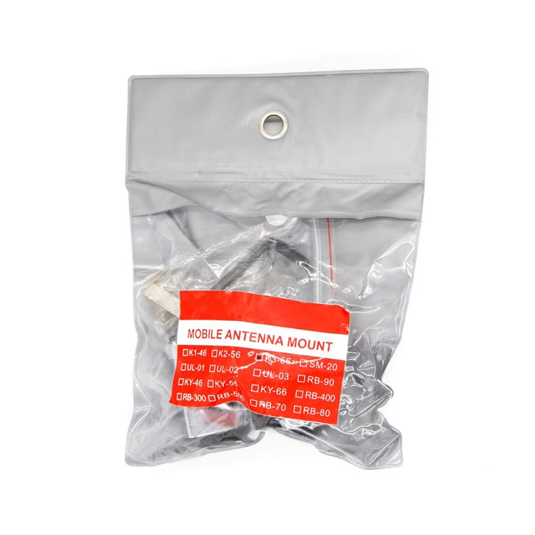 K3-66 Stainless Steel Car Radio Antenna Bracket Trunk Lid Hatchback Mount Bracket - Silver