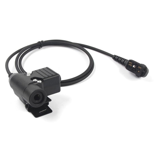 Ham Radio Walkie Talkie U94 PTT Headset Adapter for Hytera PD700  /  PD780  /  PD782  /  PD785  /  PD788 Radio Headphone