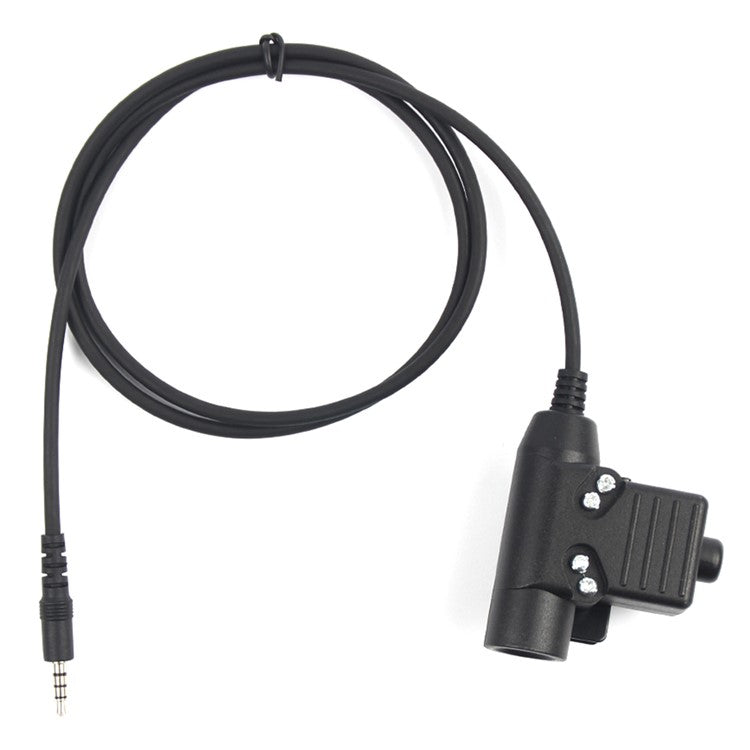 Ham Radio 7.1mm Speaker Microphone with U94 PTT for Iphone / Samsung / HTC Cellphone with 3.5mm Jack