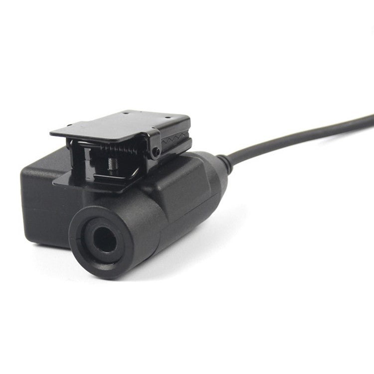 Ham Radio Walkie Talkie U94 PTT Headset Adapter for Baofeng Kenwood HYT TYT - Black