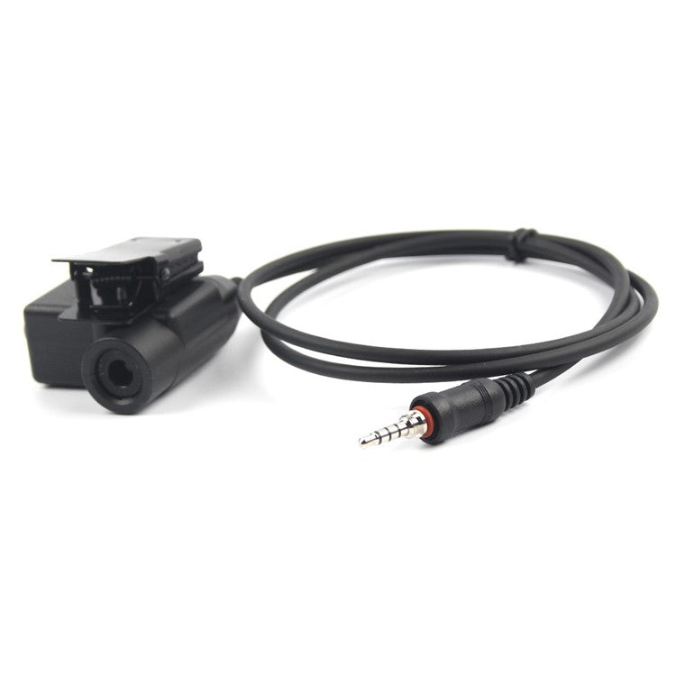Ham Radio Walkie Talkie U94 PTT Headset Adapter for Yaesu Vertex VX-120 / VX-127 / VX-6R / VX-7R / VX-6E
