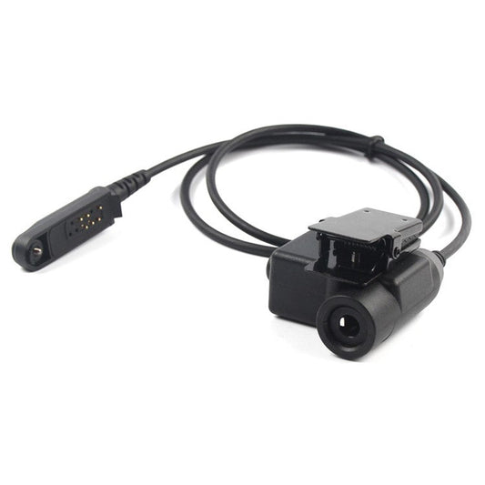 For Baofeng UV-9R / UV-9R Plus / UV-XS Ham Radio Walkie Talkie U94 PTT Headset Adapter