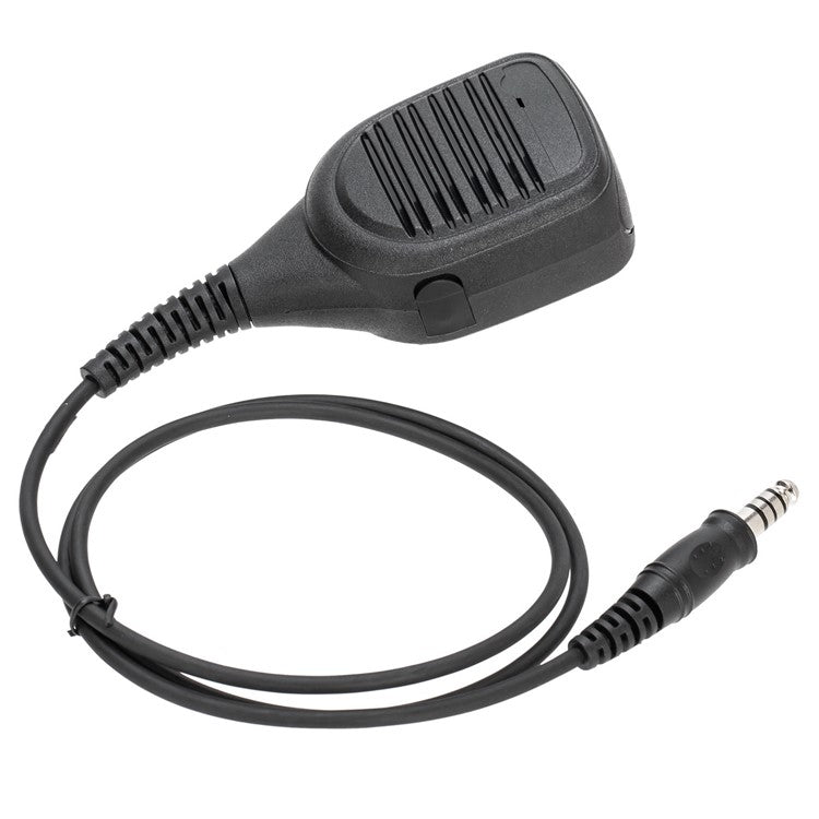 Ham Radio 7.1mm Speaker Microphone with U94 PTT Headset Adapter for Motorola GP328Plus
