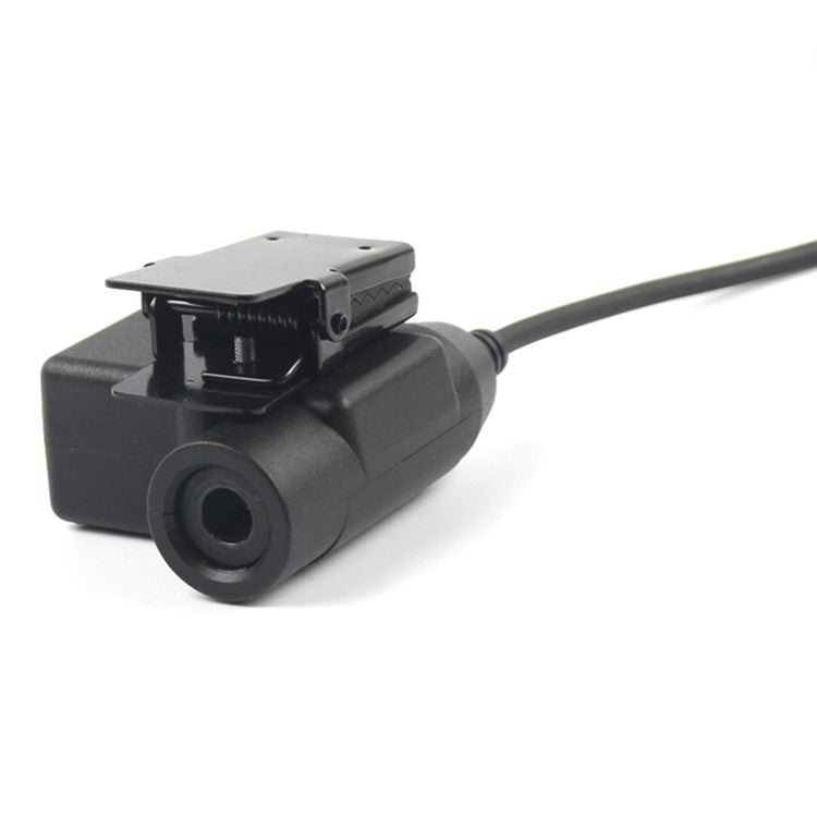 Ham Radio 7.1mm Speaker Microphone with U94 PTT Headset Adapter for Motorola DEP450 / EP450 / GP88 / GP300 / CP88