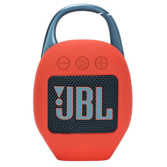Portable Silicone Protective Case for JBL Clip 5 Bluetooth Speaker - Red