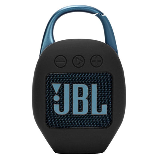Portable Silicone Protective Case for JBL Clip 5 Bluetooth Speaker - Black