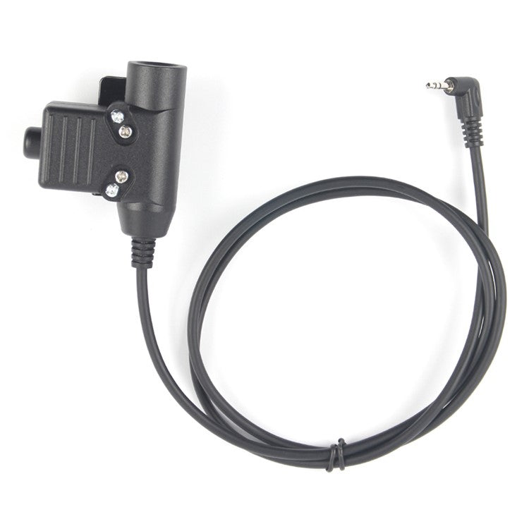 Ham Radio 7.1mm Speaker Microphone with U94 PTT Headset Adapter for Motorola TLKR T80  /  EM1000  /  EM1000R  /  EM1010TPR