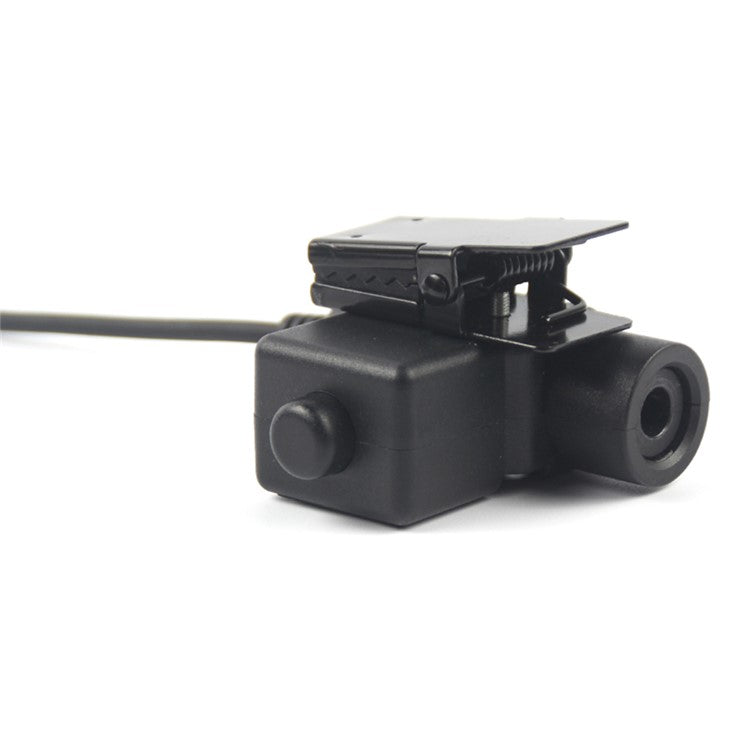 Ham Radio 7.1mm Speaker Microphone with U94 PTT Headset Adapter for Motorola TLKR T80  /  EM1000  /  EM1000R  /  EM1010TPR