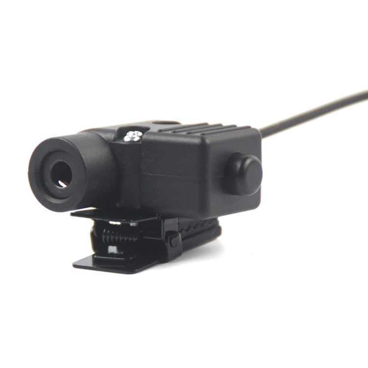 Ham Radio 7.1mm Speaker Microphone with U94 PTT Headset Adapter for Motorola TLKR T80  /  EM1000  /  EM1000R  /  EM1010TPR