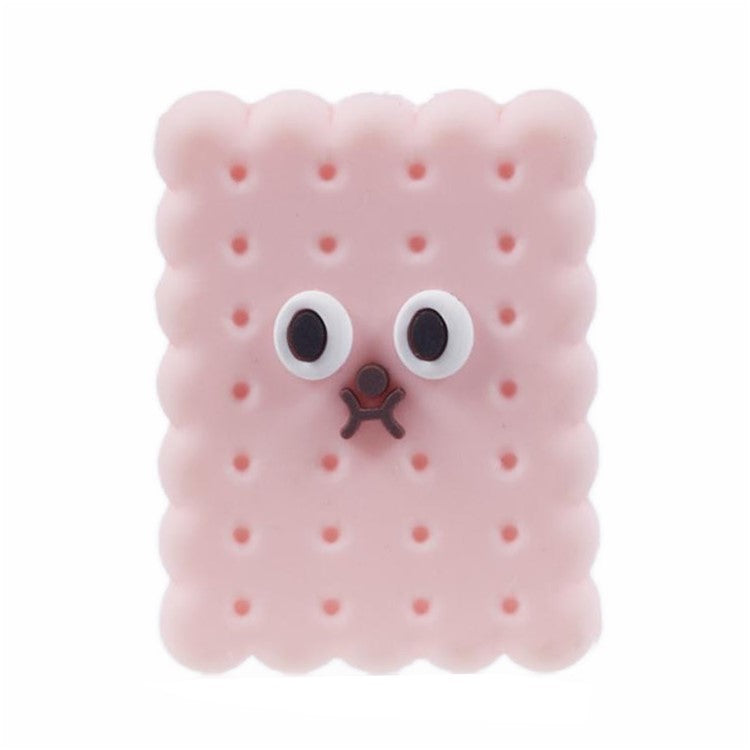Cartoon Silicone Cable Protector Cord Saver USB Cable Buddies Holder for Smartphone - D