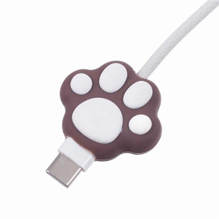 Cartoon Silicone Cable Protector Cord Saver USB Cable Buddies Holder for Smartphone - I