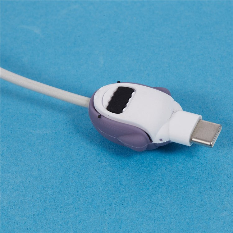 Cute Cartoon Data Cable Protector Prevent Breakage Charging Cord Saver Silicone Case - Style U