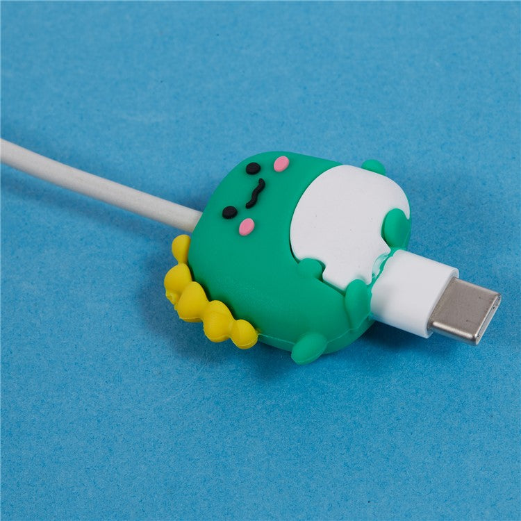 Cute Cartoon Data Cable Protector Prevent Breakage Charging Cord Saver Silicone Case - Style V