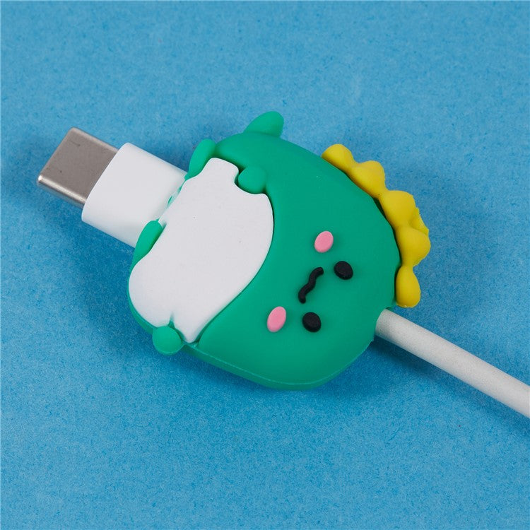 Cute Cartoon Data Cable Protector Prevent Breakage Charging Cord Saver Silicone Case - Style V