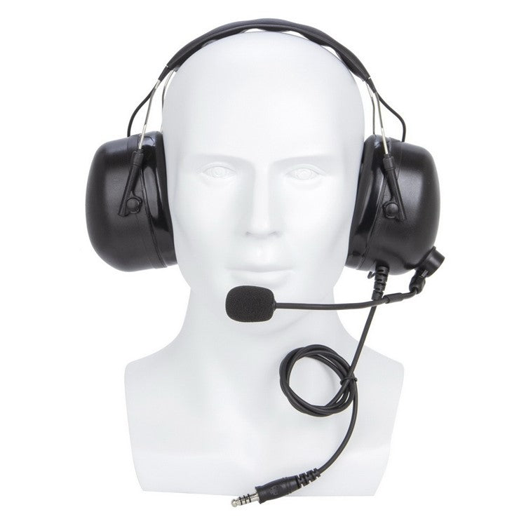 For Baofeng UV-9R / UV-9R Plus / BF-A58 Pilot Headphone Walkie Talkie Headset with U94 PTT Adapter