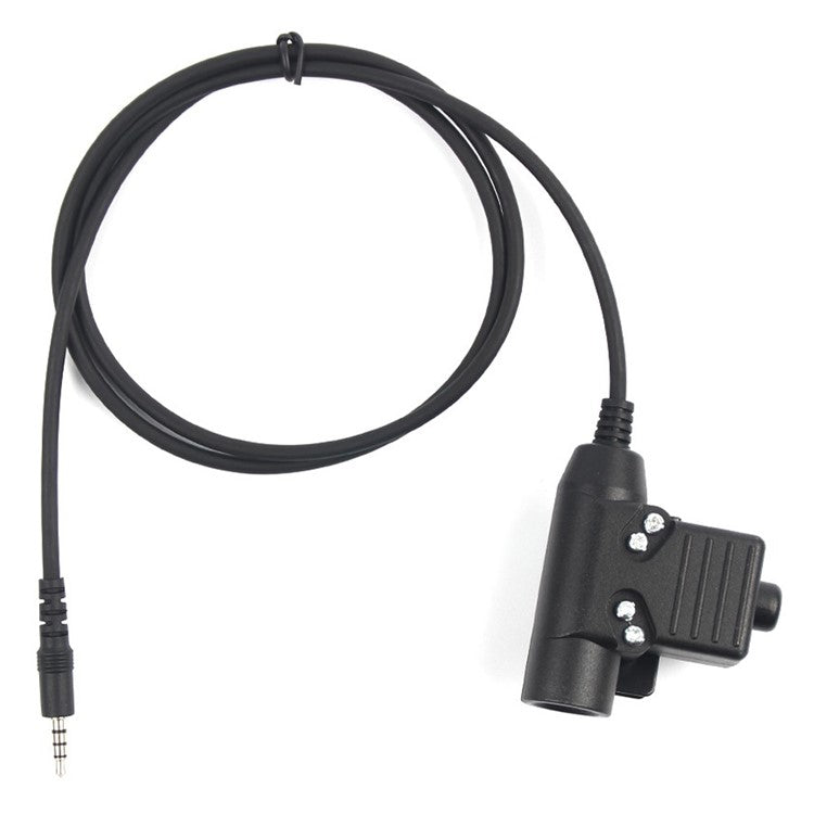 Universal Aviation Pilot Headphone Walkie Talkie Headset with U94 PTT Adapter for 3.5mm Cellphone