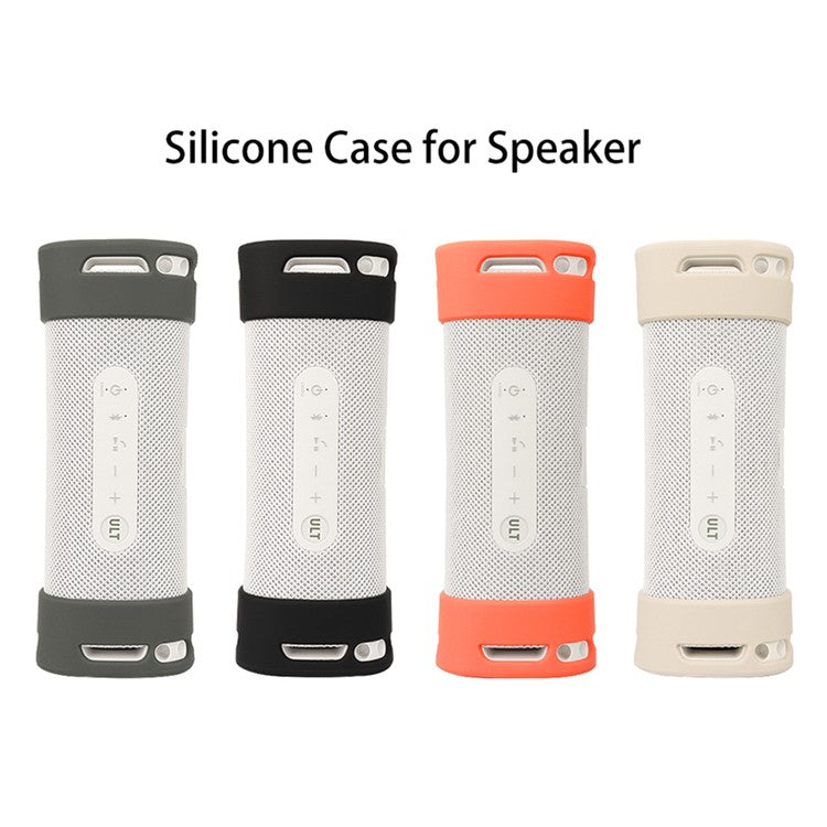 2Pcs For Sony ULT Field 1 Silicone Case Bluetooth Speaker Protective Cover - Grey