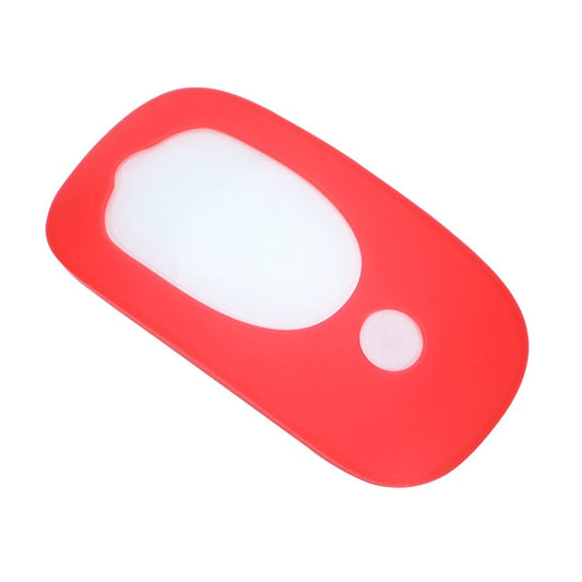 Wireless Mouse Anti-drop Soft Silicone Cover Protective Case for Apple Magic Mouse 1/2 - Red