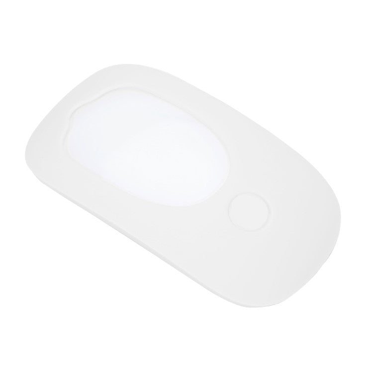 Wireless Mouse Anti-drop Soft Silicone Cover Protective Case for Apple Magic Mouse 1/2 - White