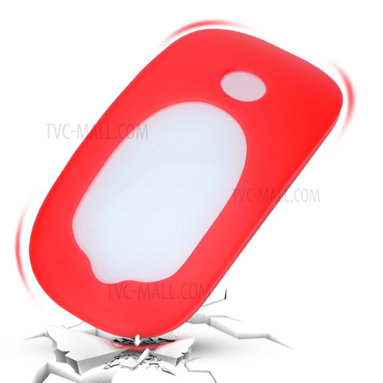Wireless Mouse Anti-drop Soft Silicone Cover Protective Case for Apple Magic Mouse 1/2 - Yellow