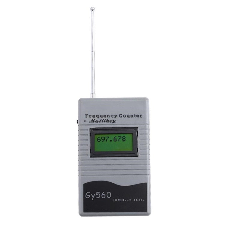 GY-560 Portable Handheld Interphone Frequency Meter Counter DCS Radio Signal Frequency Tester - Grey