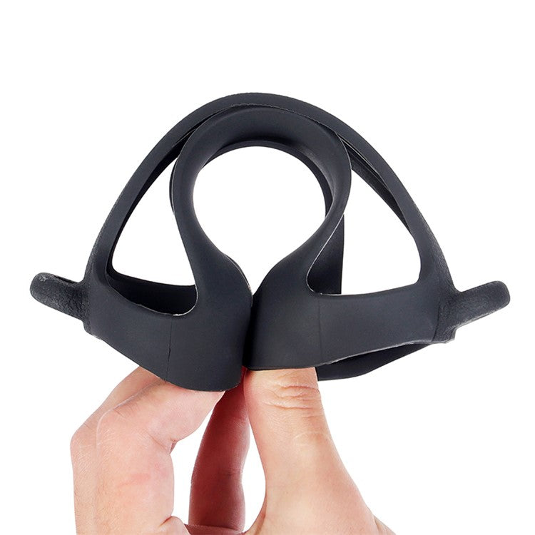 For JBL Flip 6 Silicone Carrying Case Bluetooth Speaker Protective Cover with Shoulder Strap and Carabiner - Black