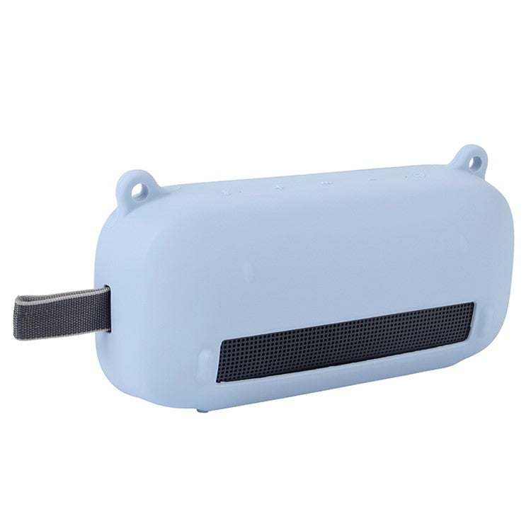 Bluetooth Speaker Protective Case for Bose SoundLink Flex Soft Silicone Case with Shoulder Strap - Baby Blue