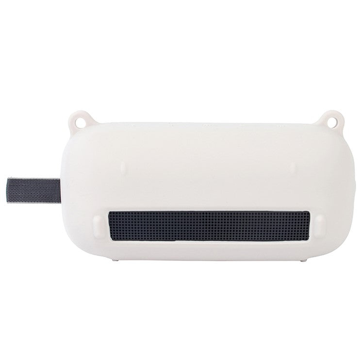 Bluetooth Speaker Protective Case for Bose SoundLink Flex Soft Silicone Case with Shoulder Strap - White