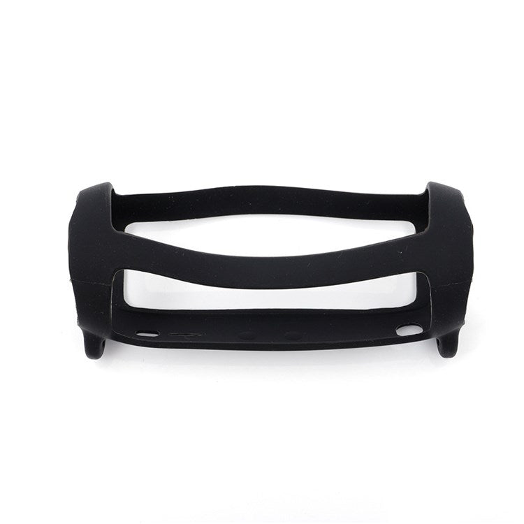 For JBL Flip 5 Bluetooth Speaker Protective Case Anti-drop Silicone Cover with Shoulder Strap and Carabiner - Black