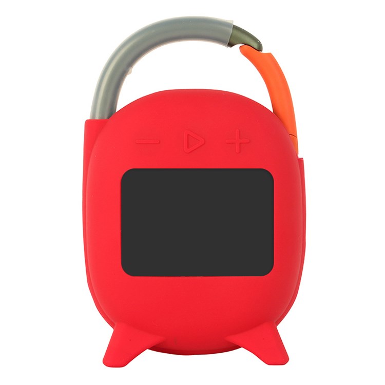 For JBL Flip 4 Soft Silicone Cover Bluetooth Speaker Scratch Proof Protective Case - Red