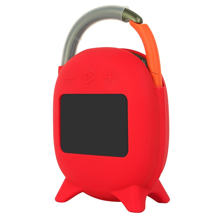 For JBL Flip 4 Soft Silicone Cover Bluetooth Speaker Scratch Proof Protective Case - Red