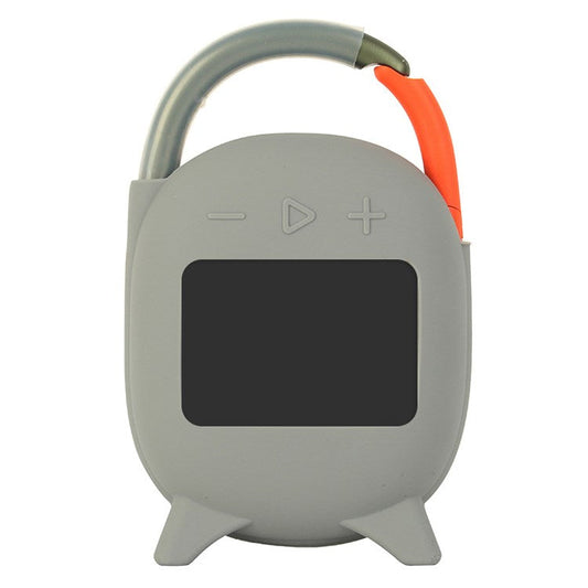 For JBL Flip 4 Soft Silicone Cover Bluetooth Speaker Scratch Proof Protective Case - Grey