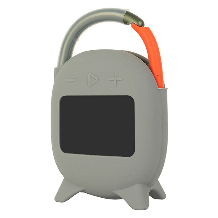 For JBL Flip 4 Soft Silicone Cover Bluetooth Speaker Scratch Proof Protective Case - Grey