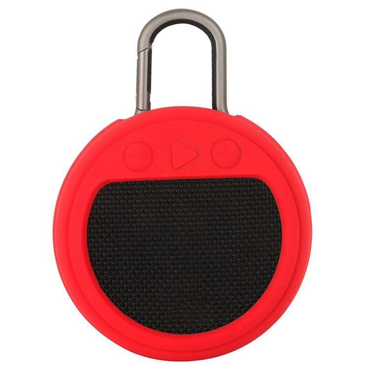 For JBL Clip3 Bluetooth Speaker Protective Case Shockproof Silicone Cover - Red